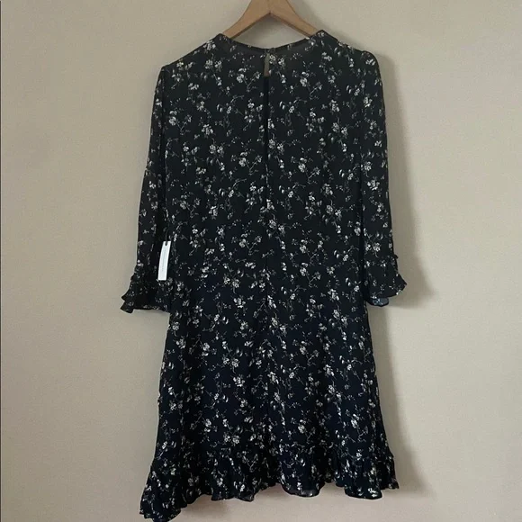 Reformation Doutzen Floral Ruffle Trim Mini Dress Size 12 - Picture 11 of 13